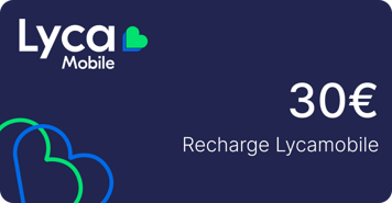 Recharge Lycamobile France 30,00 €