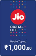 Top up Bundle Jio India ₹1,000.00