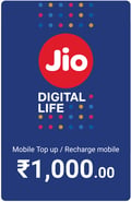 Aufladen Bundle Jio Indien 1.000,00 ₹